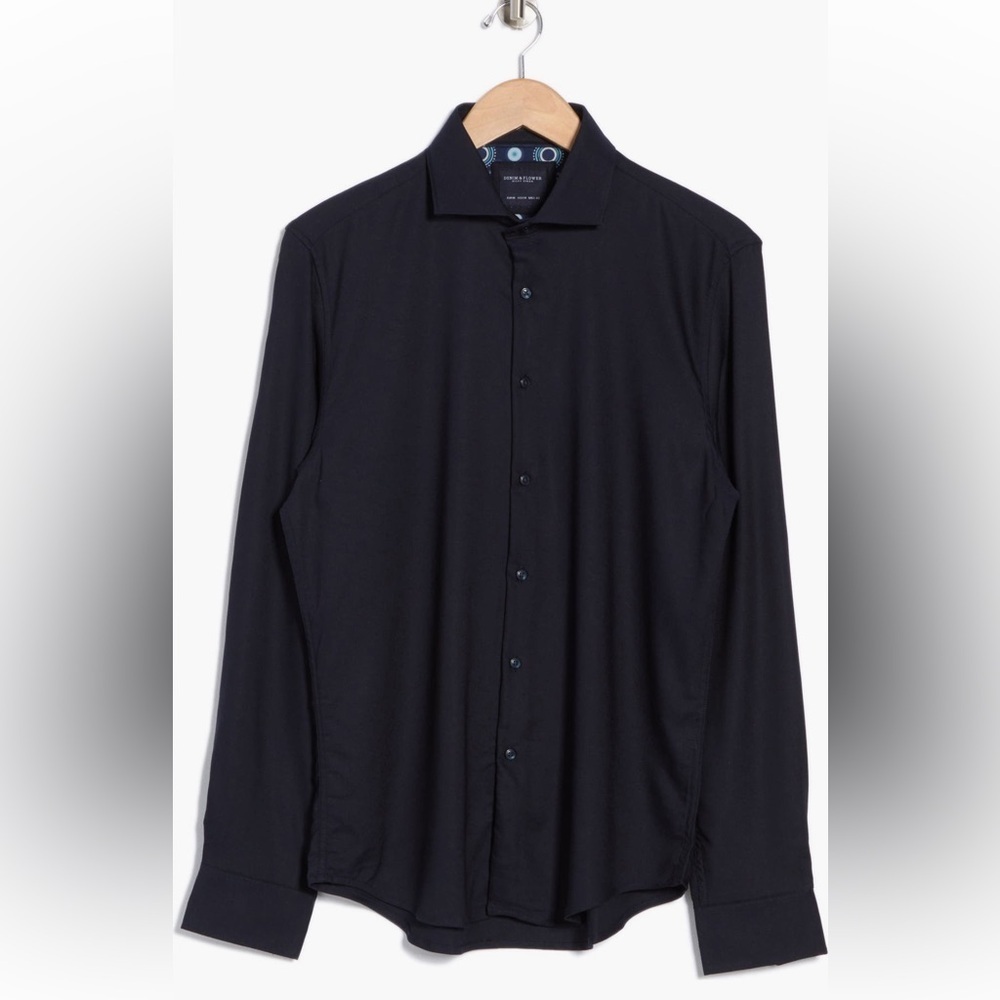 DENIM AND FLOWER NWT Stretch Knit Button-Up Shirt Men’s Size XL